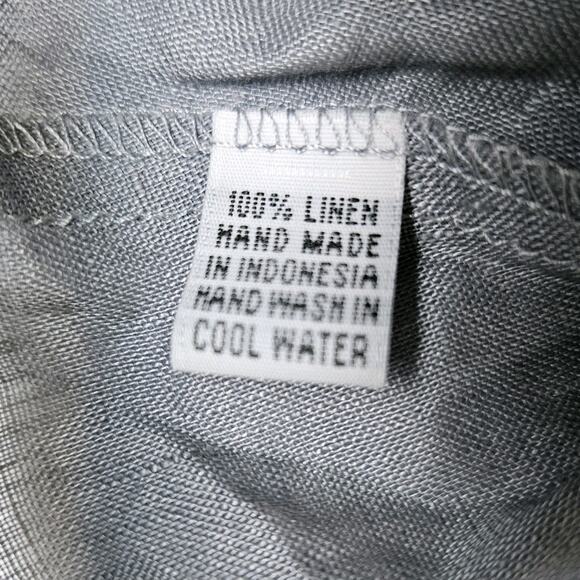 LJC Designs Linen Top Flutter Sleeve Crop Tank Cottage Boho Fairy Ruffle Small - Picture 9 of 12